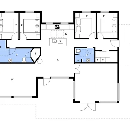 펜션 Bv155-blavand-gronnevaenget-1-d